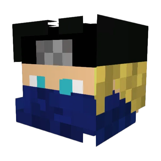 GameCuter Minecraft avatar head, 3D render