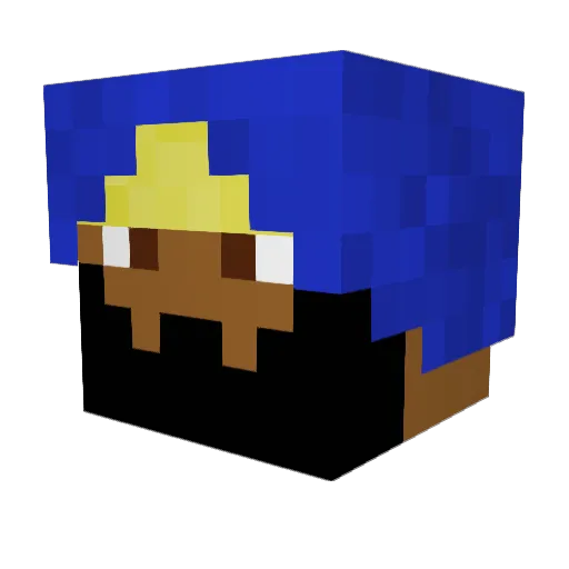 GameDevSurj Minecraft avatar head, 3D render