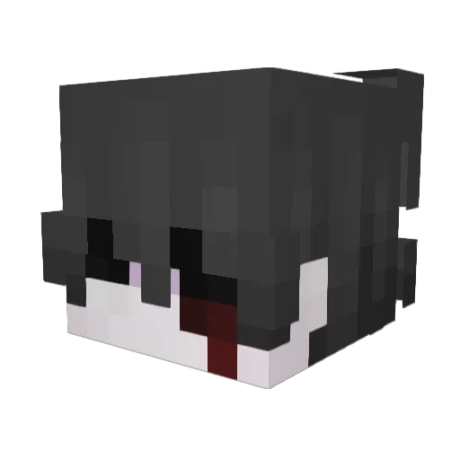 GameFace_On Minecraft avatar head, 3D render