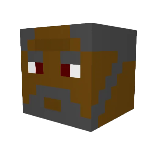 GameFailures Minecraft avatar head, 3D render