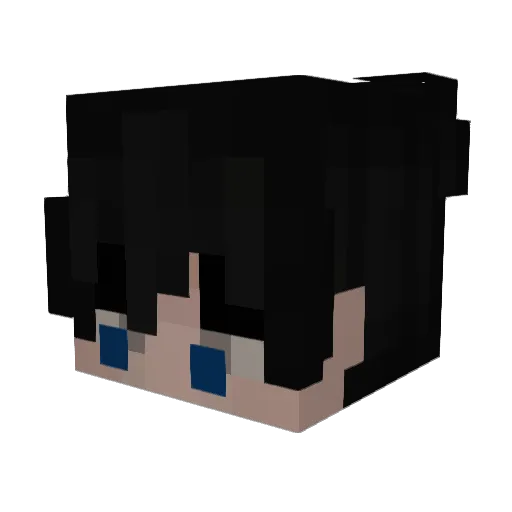 GameGamin Minecraft avatar head, 3D render