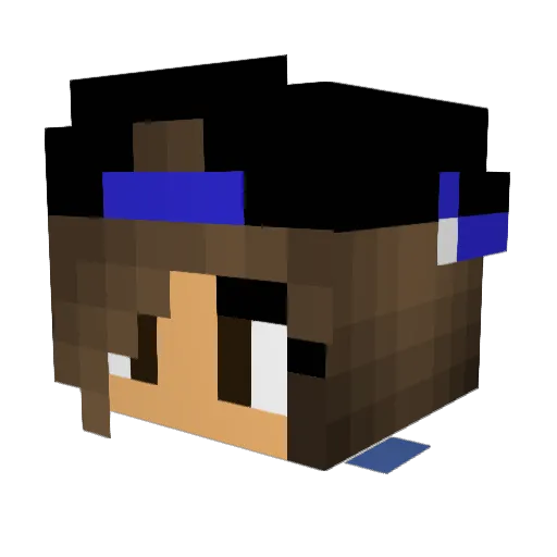 GameGirl130 Minecraft avatar head, 3D render