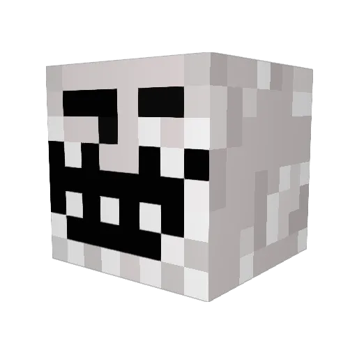 GameGramps Minecraft avatar head, 3D render