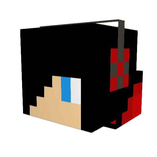 GameHunterr Minecraft avatar head, 3D render
