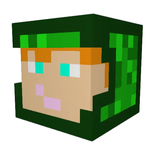 GameKnight227 Minecraft avatar head, 3D render