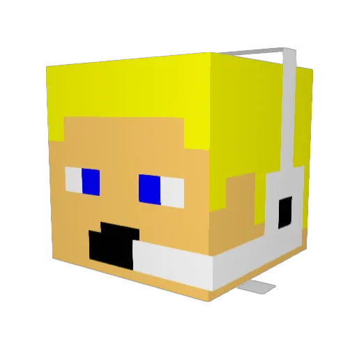 GameLookTR Minecraft avatar head, 3D render