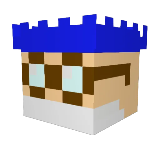 GameMastarr Minecraft avatar head, 3D render
