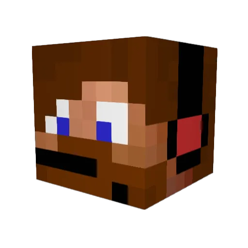 GameMasterGustav Minecraft avatar head, 3D render