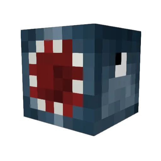 GameMode1 Minecraft avatar head, 3D render
