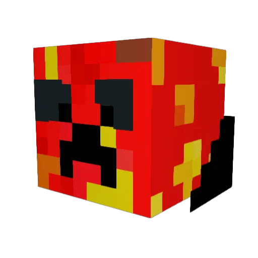 GameMusician20 Minecraft avatar head, 3D render