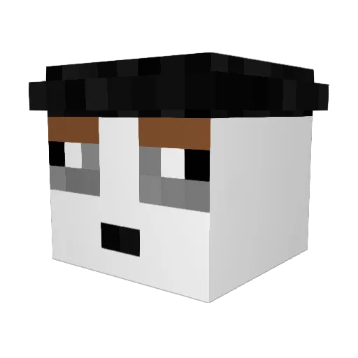 GameOnCard Minecraft avatar head, 3D render