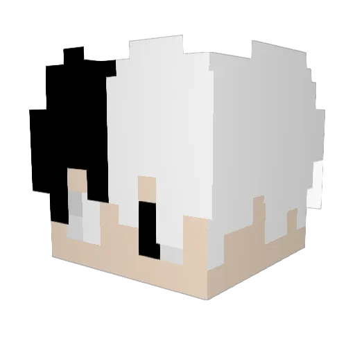 GameOnOff Minecraft avatar head, 3D render