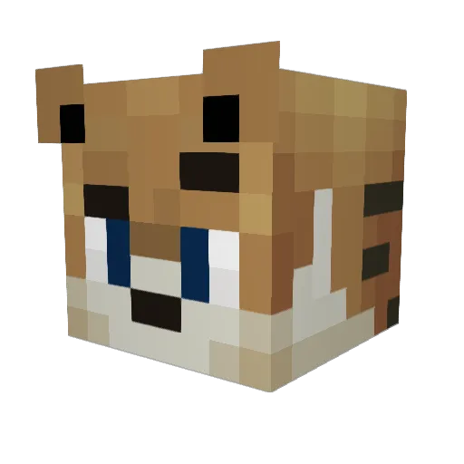 GamePlan118 Minecraft avatar head, 3D render