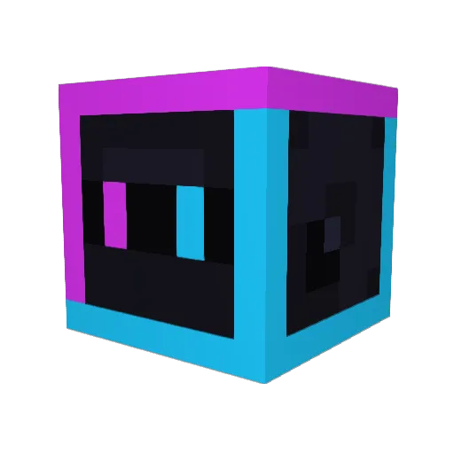 GamePlayKing Minecraft avatar head, 3D render