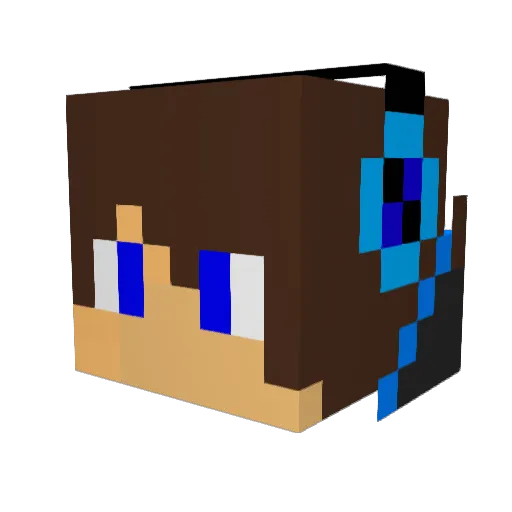 GamePro3665 Minecraft avatar head, 3D render