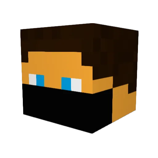 GameProOfPvpYTB Minecraft avatar head, 3D render