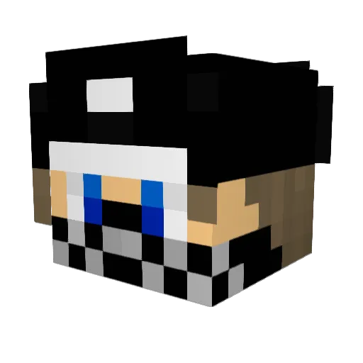 GameSkeletNL Minecraft avatar head, 3D render