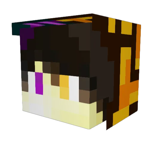 GameStrikesHD Minecraft avatar head, 3D render
