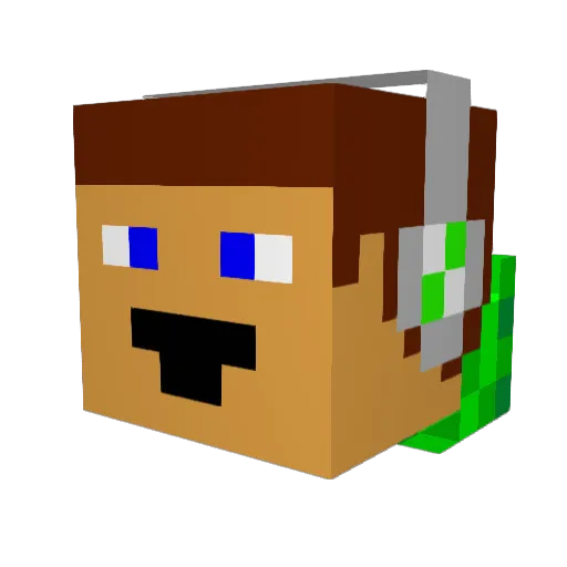 GameTheDay Minecraft avatar head, 3D render
