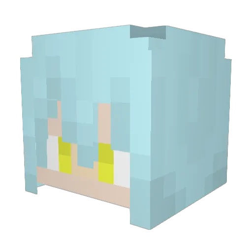 GameUpload Minecraft avatar head, 3D render