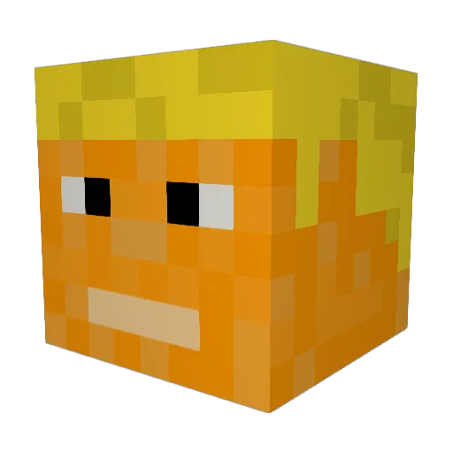 GameVentje Minecraft avatar head, 3D render