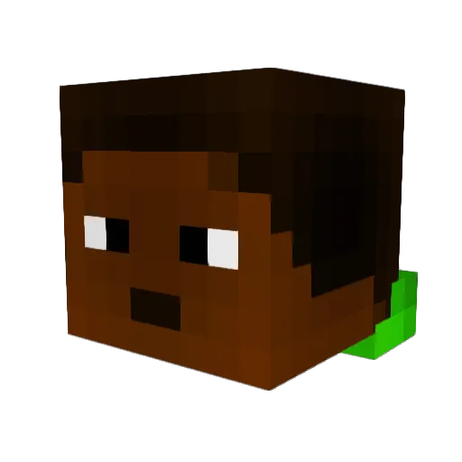 GameXionZ Minecraft avatar head, 3D render