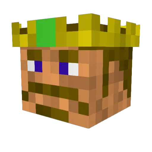 Game_Fever Minecraft avatar head, 3D render
