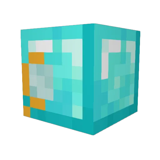 Game_Pharaoh Minecraft avatar head, 3D render