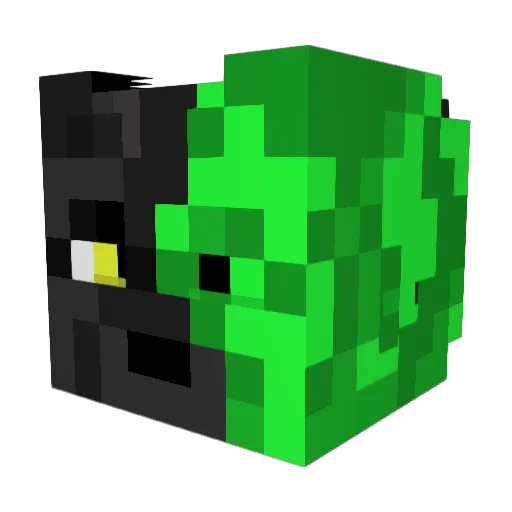 Game_over78 Minecraft avatar head, 3D render