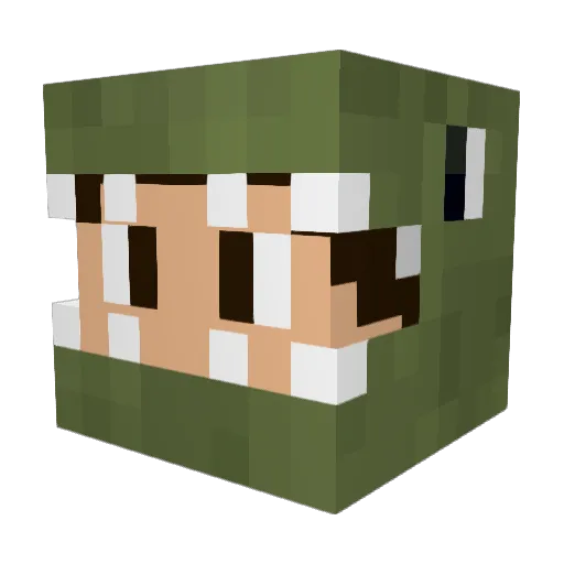 Gameboy2486 Minecraft avatar head, 3D render