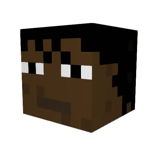 Gameboyz2 Minecraft avatar head, 3D render