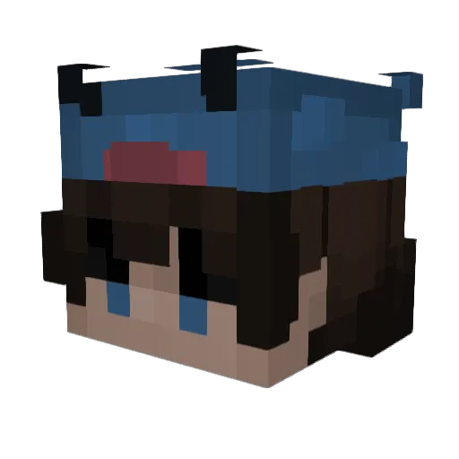 Gamebreakerz Minecraft avatar head, 3D render