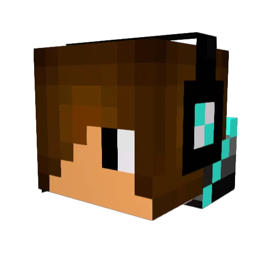 Gamebuster2469 Minecraft avatar head, 3D render