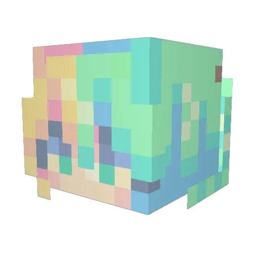 Gamechanger18 Minecraft avatar head, 3D render