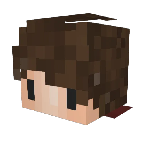 Gamecor Minecraft avatar head, 3D render