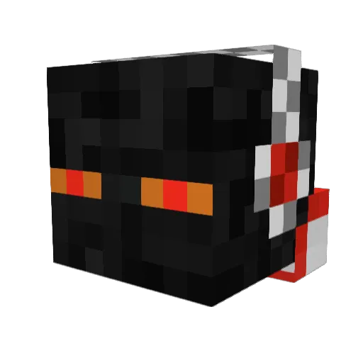 Gamecuber1 Minecraft avatar head, 3D render