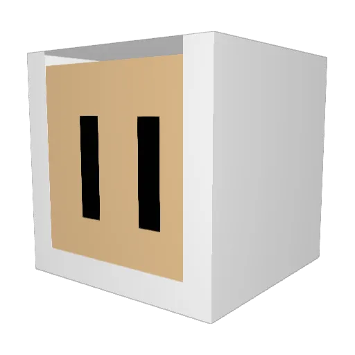 Gamedawg Minecraft avatar head, 3D render