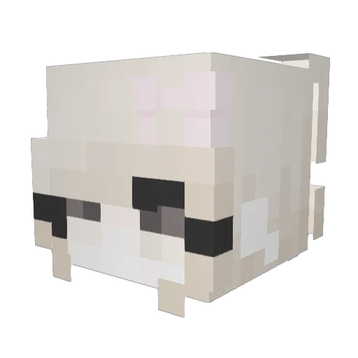 Gamedin_World Minecraft avatar head, 3D render