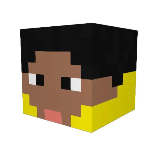 Gamekingli29 Minecraft avatar head, 3D render