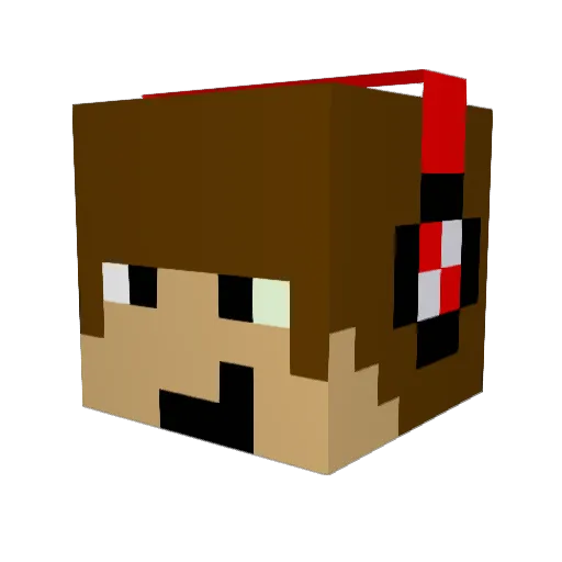 Gameknight0511 Minecraft avatar head, 3D render