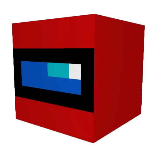 Gamelozz Minecraft avatar head, 3D render