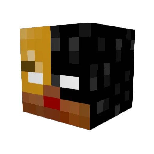 GamenMetMark1 Minecraft avatar head, 3D render