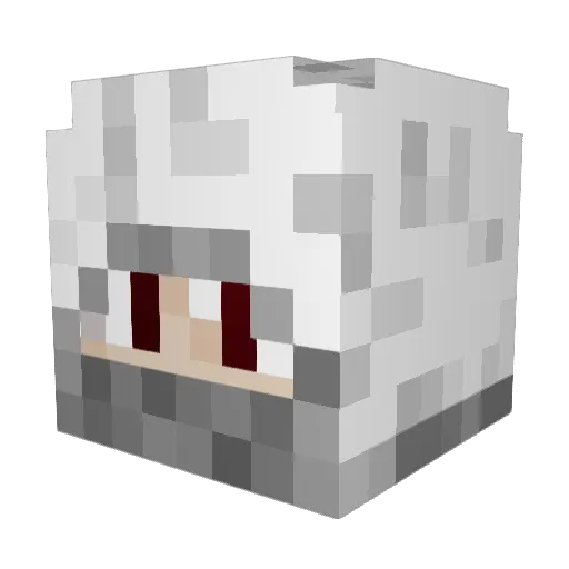Gamenos Minecraft avatar head, 3D render