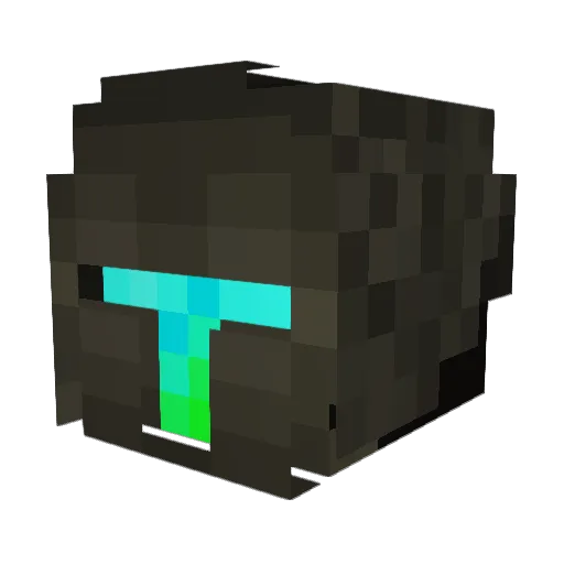 GamepatHD Minecraft avatar head, 3D render