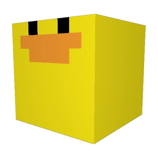 GameplayChumPL Minecraft avatar head, 3D render