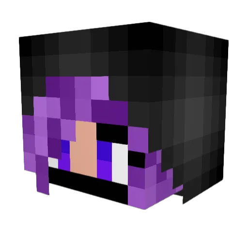 GameplayEnder Minecraft avatar head, 3D render