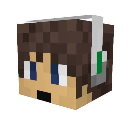 Gameplayer69 Minecraft avatar head, 3D render