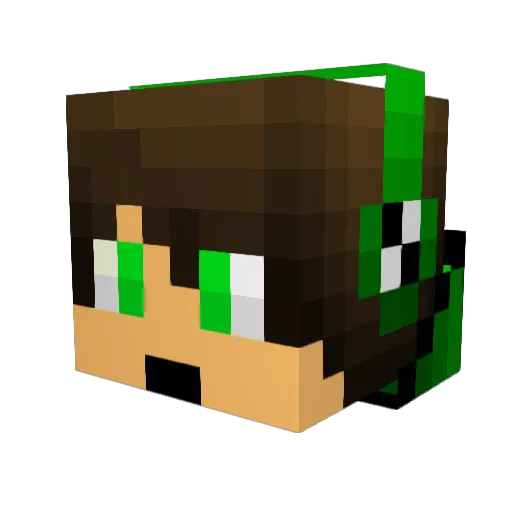 Gamer12312 Minecraft avatar head, 3D render