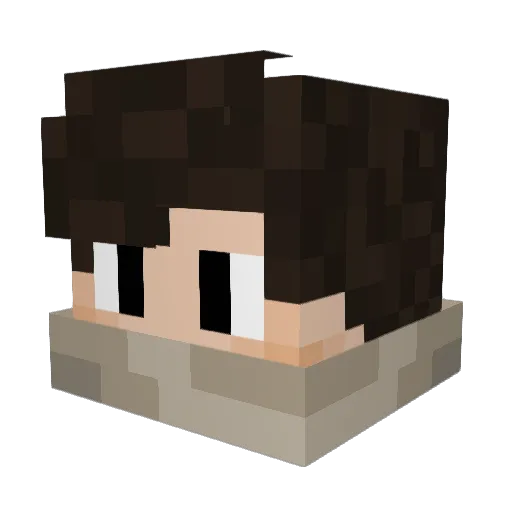 Gamer2002LP Minecraft avatar head, 3D render