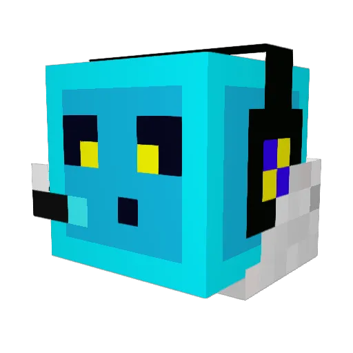 Gamer2yt Minecraft avatar head, 3D render
